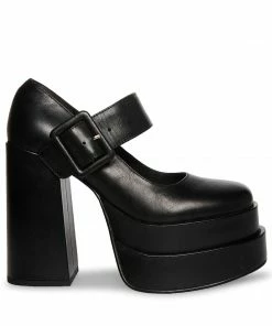 SteveMadden CARLY BLACK LEATHER