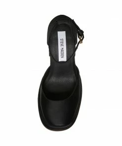 SteveMadden CHARLIZE BLACK SATIN