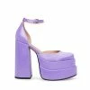 STEVEMADDEN CHARLIZE PURPLE SATIN WOMEN’S SHOES