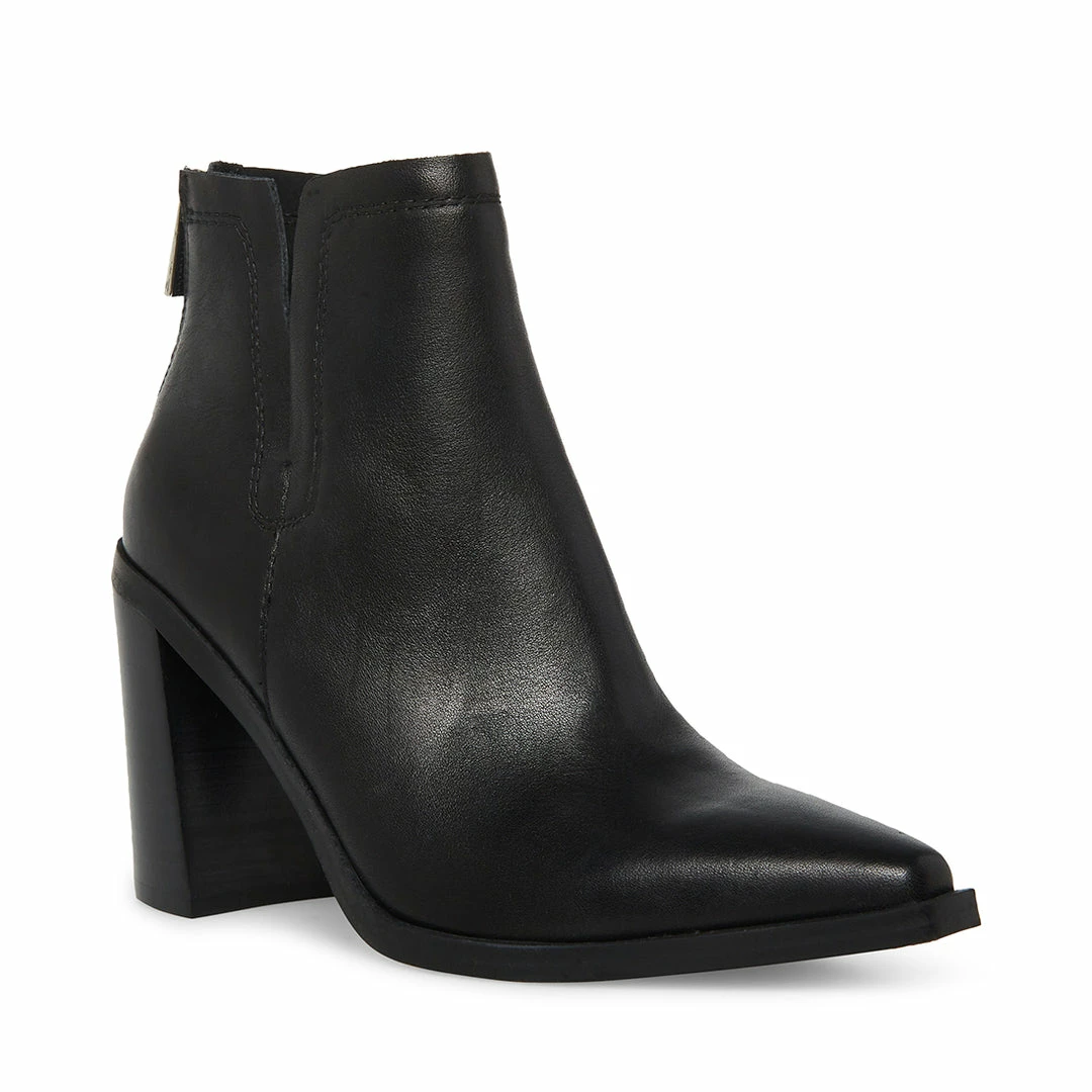 STEVEMADDEN NEW & NOW CORNELIA BLACK LEATHER