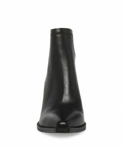 STEVEMADDEN NEW & NOW CORNELIA BLACK LEATHER