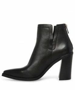 STEVEMADDEN NEW & NOW CORNELIA BLACK LEATHER
