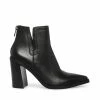 STEVEMADDEN NEW & NOW CORNELIA BLACK LEATHER