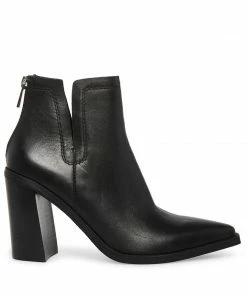 STEVEMADDEN NEW & NOW CORNELIA BLACK LEATHER