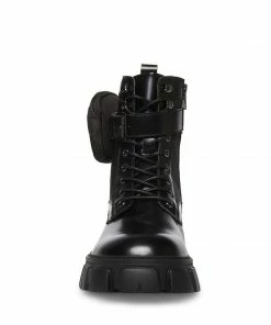 SteveMadden CORTINA BLACK LEATHER