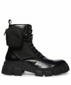 SteveMadden CORTINA BLACK LEATHER