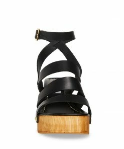 STEVEMADDEN COVE BLACK LEATHER