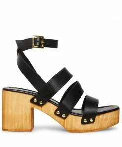 STEVEMADDEN COVE BLACK LEATHER