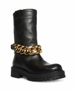 SteveMadden DEVOTION BLACK LEATHER