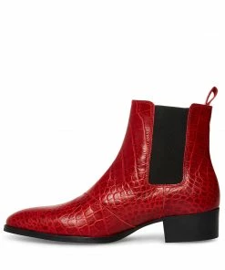 SteveMadden DEX-C RED CROCODILE