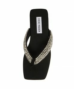 SteveMadden Rhinestones DIVA BLACK MULTI