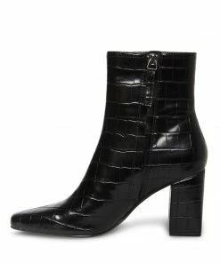 SteveMadden WOMEN’S SHOES DIVINE BLACK CROCODILE