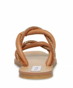 SteveMadden FLIPPED COGNAC MULTI WOMEN’S SHOES