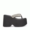 SteveMadden Rhinestones GWEN-R BLACK MULTI