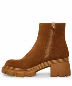STEVEMADDEN NEW & NOW HALT CHESTNUT SUEDE