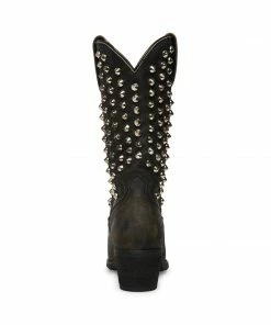 SteveMadden HAYWARD-S BLACK DISTRESSED WOMEN’S SHOES