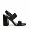SteveMadden HOLLAND BLACK LEATHER WOMEN’S SHOES