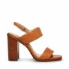 SteveMadden IDEAL COGNAC LEATHER WOMEN’S SHOES
