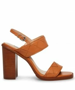 SteveMadden IDEAL COGNAC LEATHER WOMEN’S SHOES
