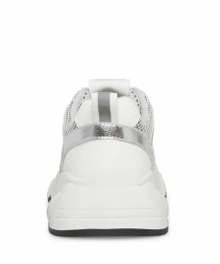 SteveMadden WOMEN’S SHOES ISSAC WHITE/GREY