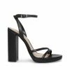 SteveMadden WOMEN’S SHOES JENNIFER BLACK LEATHER
