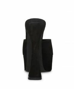 STEVEMADDEN KACIE BLACK NUBUCK
