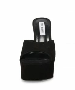 STEVEMADDEN KACIE BLACK NUBUCK