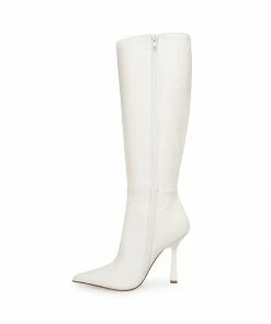 STEVEMADDEN NEW & NOW KATHLEEN WHITE LEATHER