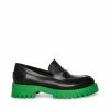 SteveMadden WOMEN’S SHOES LAWRENCE BLACK/GREEN