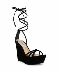 SteveMadden LINDA BLACK NUBUCK