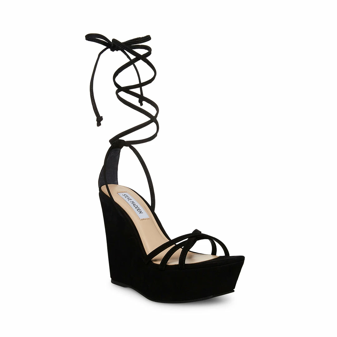 SteveMadden LINDA BLACK NUBUCK