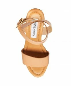 SteveMadden WOMEN’S SHOES LUCY TAN PATENT