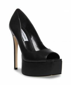 SteveMadden LUST BLACK LEATHER