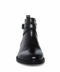 STEVEMADDEN MEN'S MATTHEW BLACK LEATHER