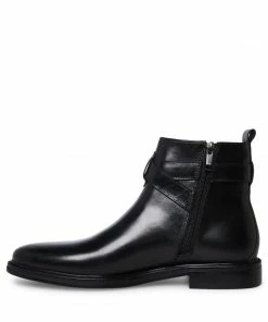 STEVEMADDEN MEN'S MATTHEW BLACK LEATHER