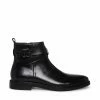 STEVEMADDEN MEN'S MATTHEW BLACK LEATHER