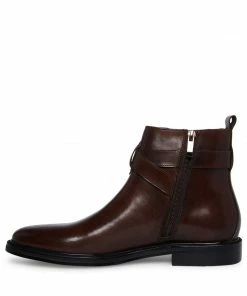 STEVEMADDEN MEN'S MATTHEW BROWN LEATHER