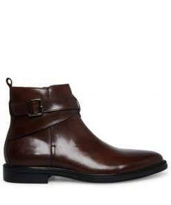 STEVEMADDEN MEN'S MATTHEW BROWN LEATHER