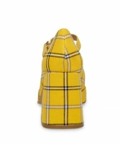 STEVEMADDEN MINGLE YELLOW PLAID WOMEN’S SHOES