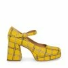 STEVEMADDEN MINGLE YELLOW PLAID WOMEN’S SHOES