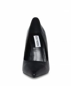 STEVEMADDEN WOMEN’S SHOES PICKEE BLACK LEATHER