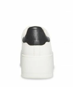 SteveMadden WOMEN’S SHOES ROCKAWAY WHITE/BLACK