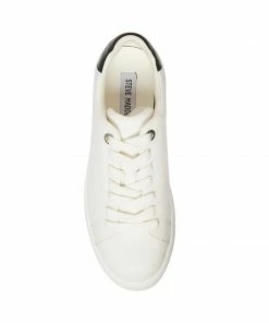 SteveMadden WOMEN’S SHOES ROCKAWAY WHITE/BLACK
