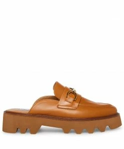 STEVEMADDEN WOMEN’S SHOES SHIRLEY COGNAC LEATHER