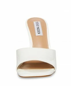 SteveMadden SIGNAL WHITE PATENT WOMEN’S SHOES