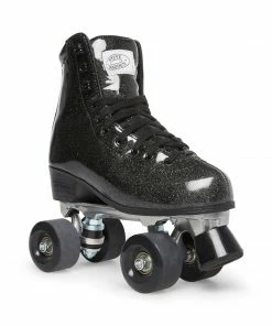 SteveMadden SK8R BLACK GLITTER WOMEN’S SHOES