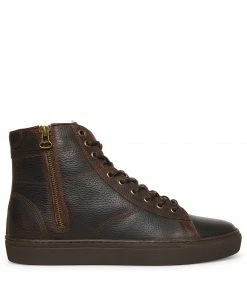 SteveMadden MEN'S SLASH BROWN LEATHER