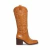 SteveMadden WOMEN’S SHOES STAMPEDE TAN LEATHER