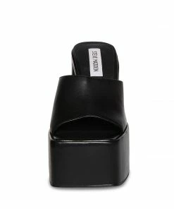 SteveMadden Shop All TRIXIE BLACK LEATHER