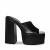 SteveMadden Shop All TRIXIE BLACK LEATHER